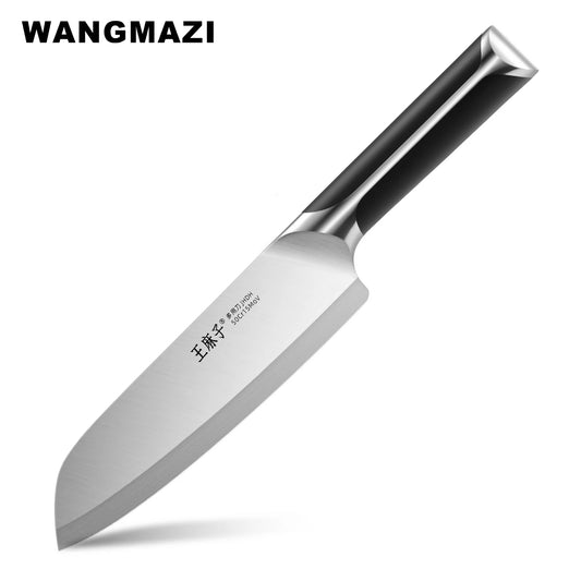 WANGMAZI Santoku Knife Stainless Steel Slicing Chef Knives